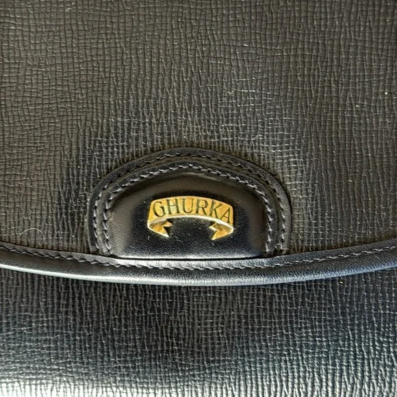 Ghurka Womens Navy Blue Adjustable Crossbody Leather Shoulder Bag Purse - Picture 5 of 15